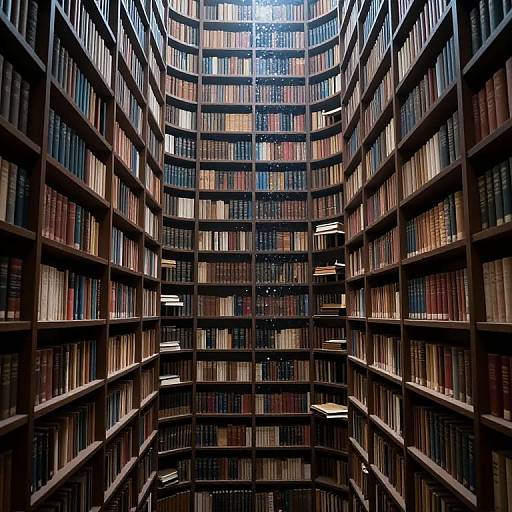Ethereal Library Between Void and Knowledge