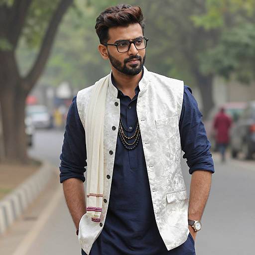 Stylish Bollywood Male Costume Portrait