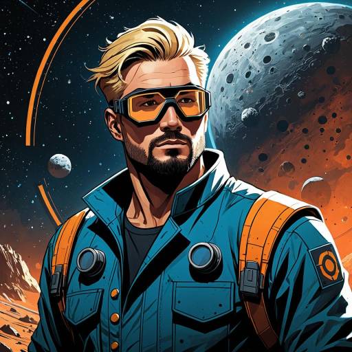 Stoic Sci-Fi Engineer on Asteroid Base