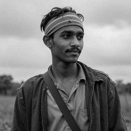 Portrait of a Young Man Outdoors