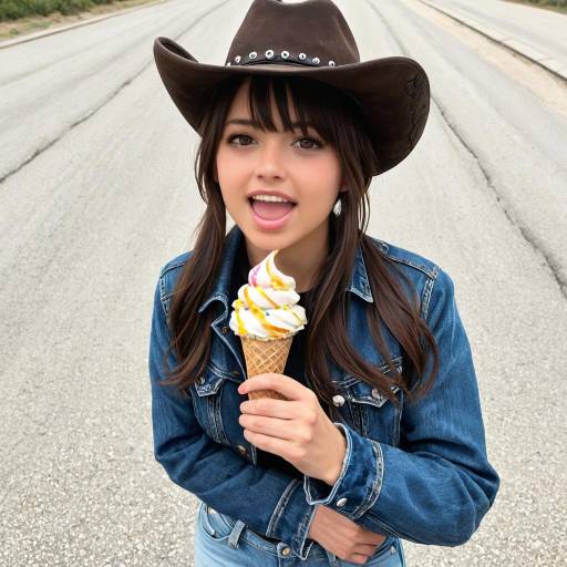 Dynamic Cowboy with Ice Cream Delight