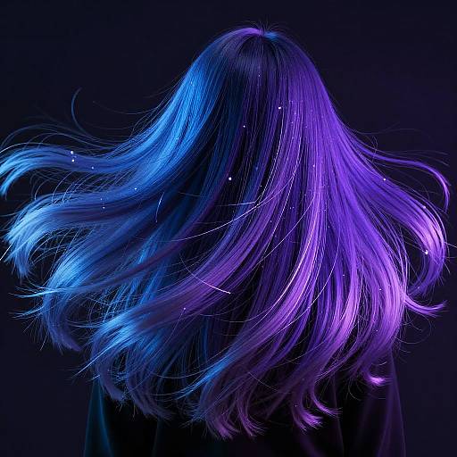 Digital Hair Transformation with Light Trails