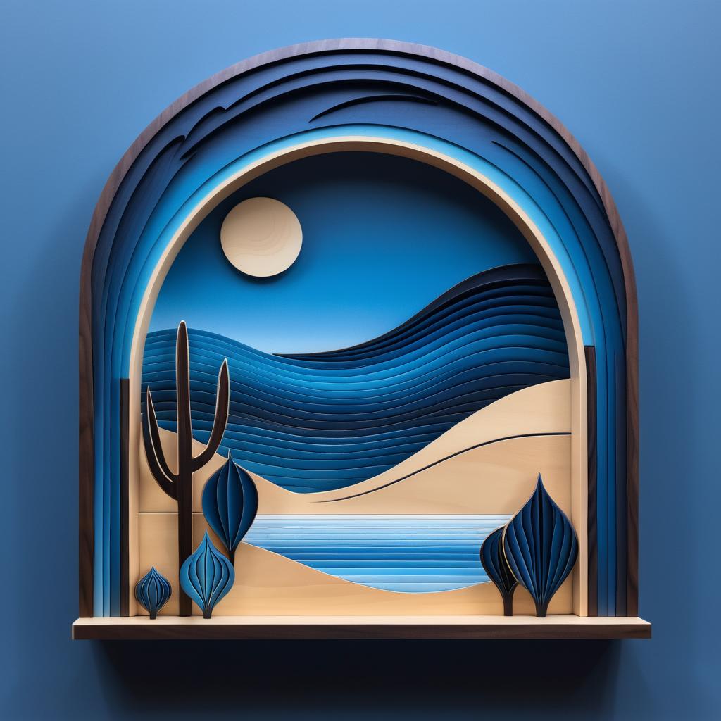 Surreal Wood Art Inspired by Magritte