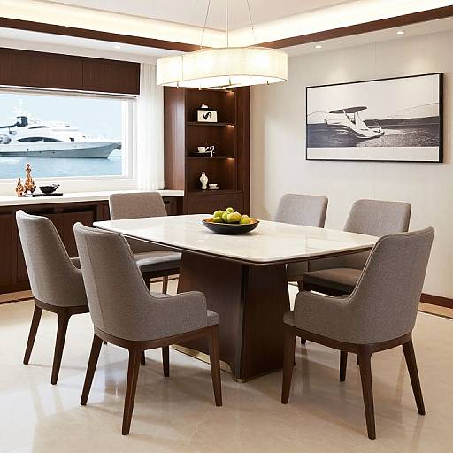 Yacht LEGEND Dining Salon Furniture Set