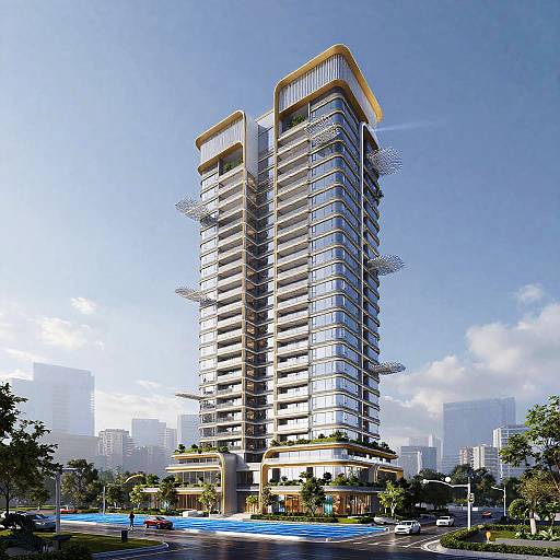 Futuristic Eco-Friendly Kinetic Skyscraper