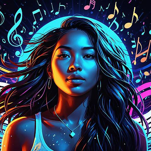 Confident Pacific Islander Music Muse