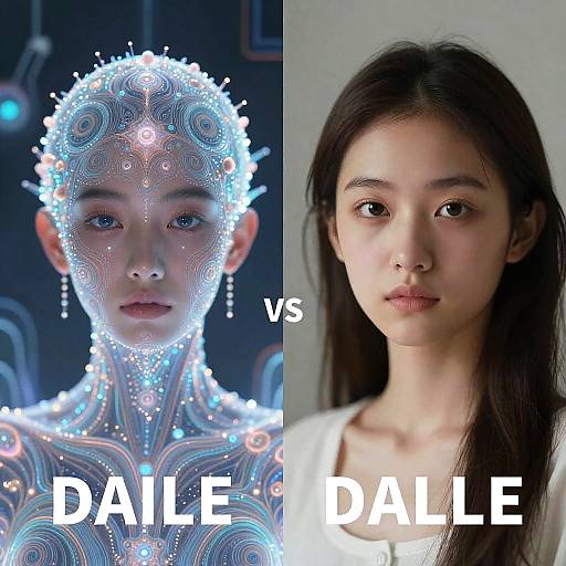 Surreal Sci-Fi Split: Stable Diffusion vs DALL·E