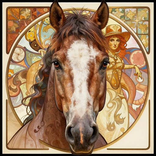 Award-Winning Hyper-Realistic Vibrant Horse Face Portrait