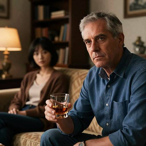 Serious Conversation in a Dimly Lit Room