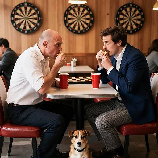 Intense Conversation in a Diner