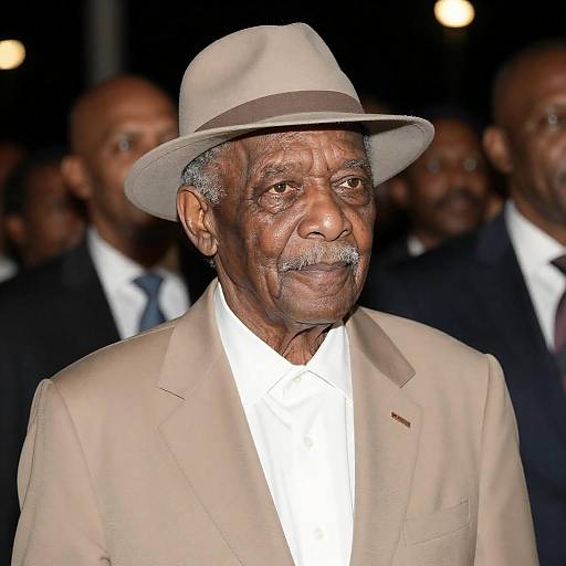 Elegant Night Portrait of Elderly Man