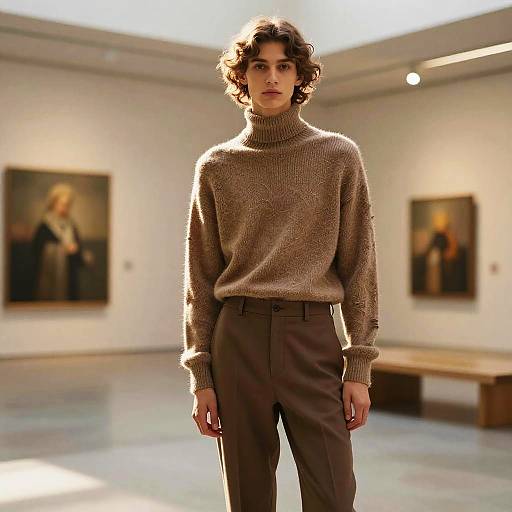 Wavy Fringe Androgynous Fashion Editorial