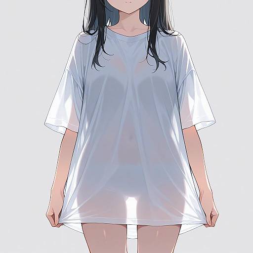 See-Through Silhouette of Girl