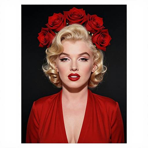 Marilyn Monroe Inspired Rose Portrait