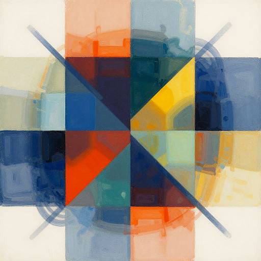 Vibrant Geometric Abstract Art