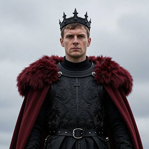 Regal Medieval Warrior Portrait