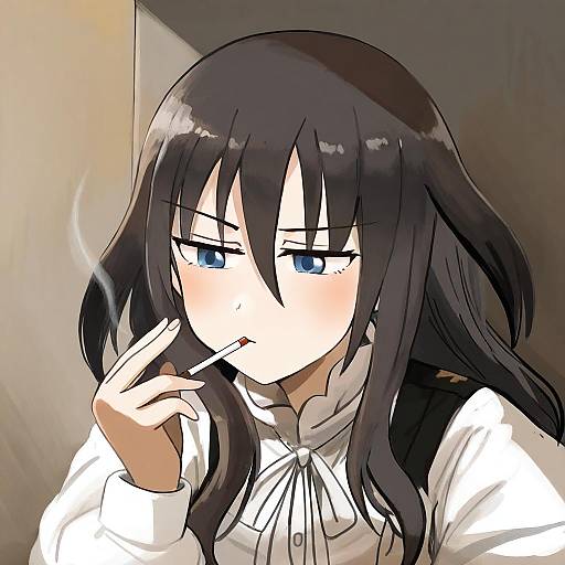 Illustration of Elizabeth f. beurling, world witches series in the style of Diva (hyxpk)