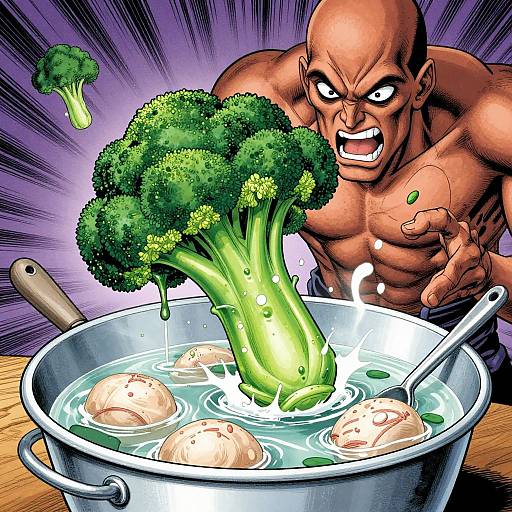 Epic Manga: Broccoli's Tragic Fate