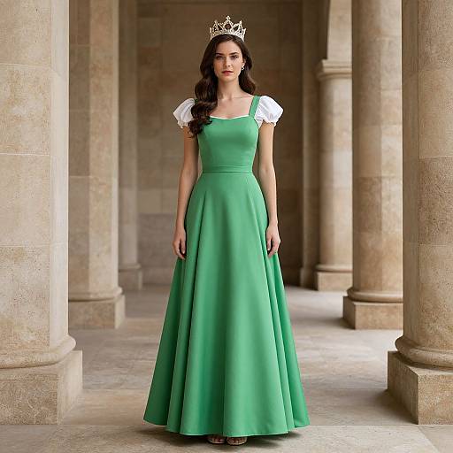 Aurora Princess in Green Dress