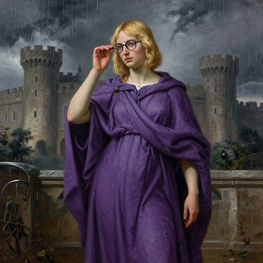 Juno Temple in Stormy Castle Cloak