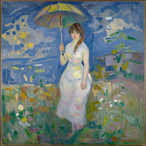 Paul Signac Woman With Parasol 1893