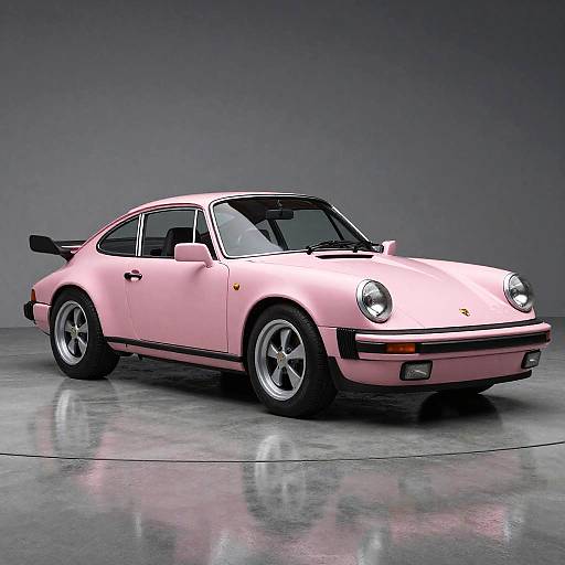 Classic Porsche 911 in Minimalist Garage