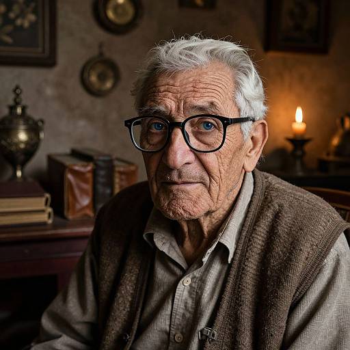 Ultra-Realistic Portrait of Central Asian Elder