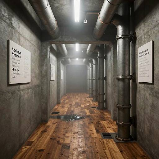 Photorealistic Sci-Fi Liminal Corridor