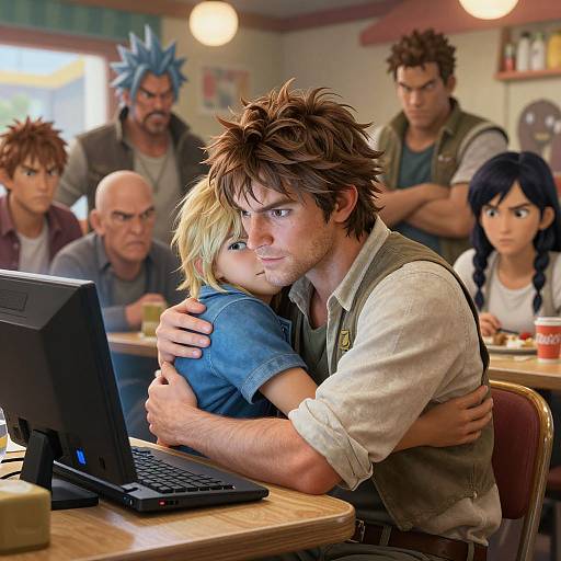 Epic Fantasy Comic Style RPG Portrait