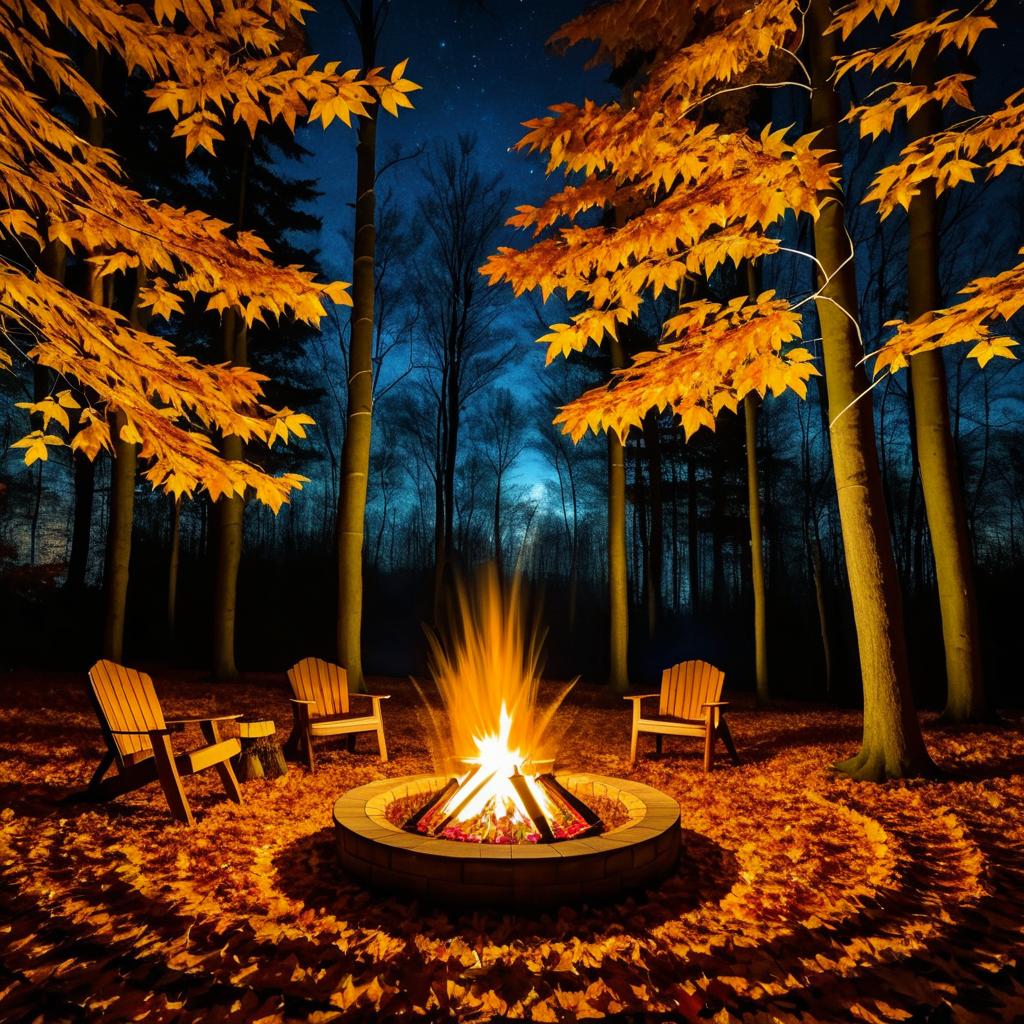 Magical Autumn Forest with Nightly Fire Pits