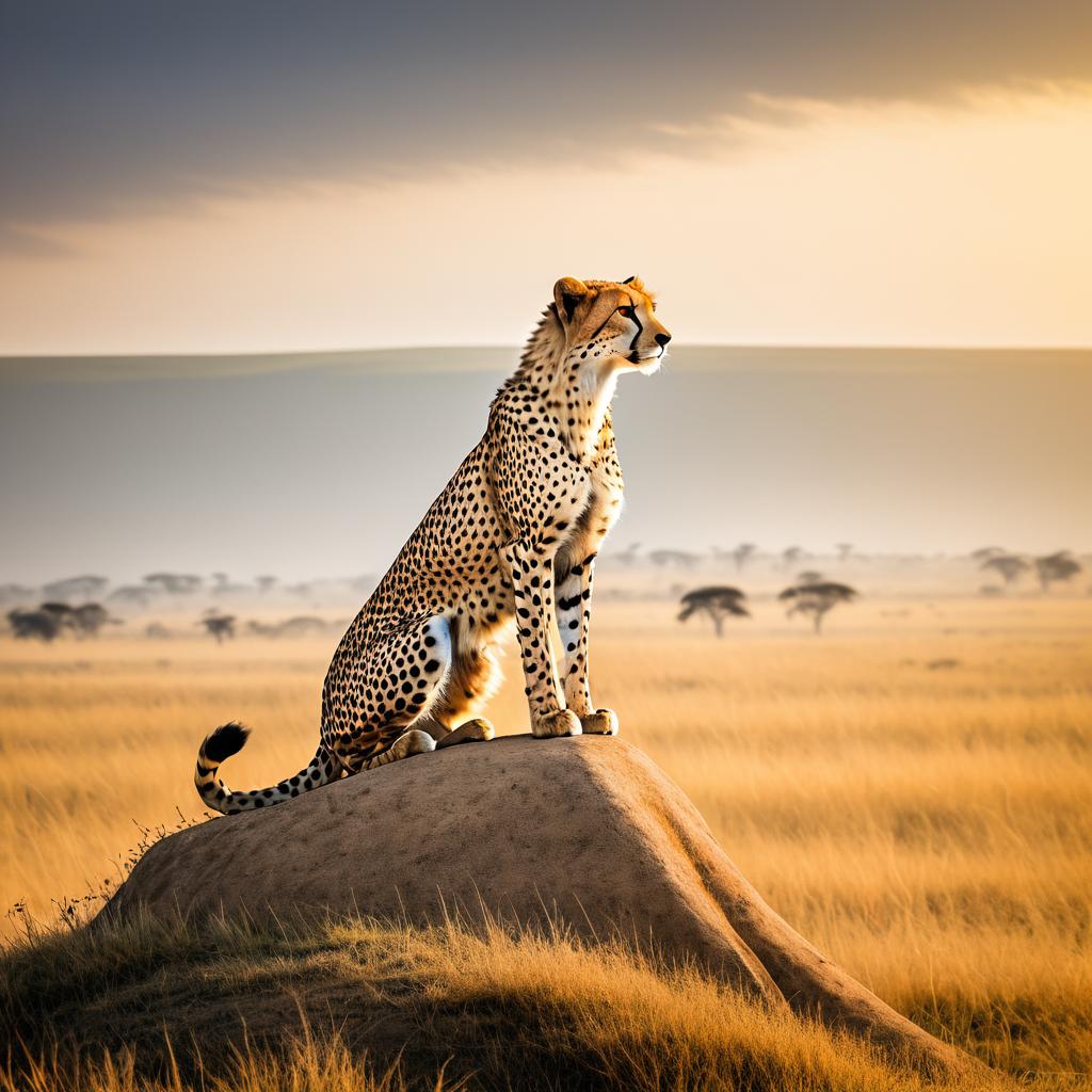 Cheetah on High: The Savanna Monarch