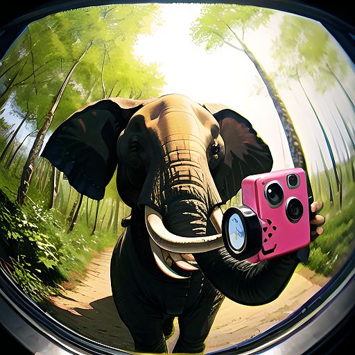 Elephant Selfie in Sycamore Forest