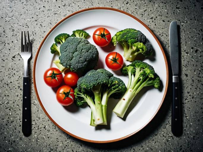 Vibrant Vegetable Plate Wallpaper Design