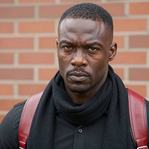 Intense Photorealistic Portrait of a Black Man