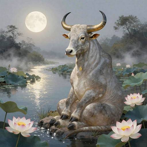 Taurus Spirit Animal by Moonlit River