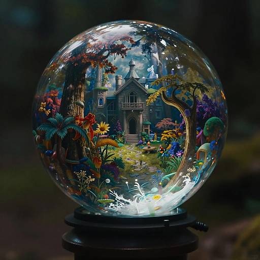 Thomas Cole Fantasy World in Glass Ball