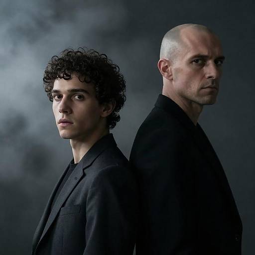 Dramatic Portrait of Two Men