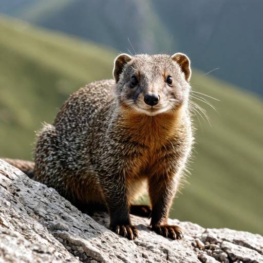 Mongoose on Mountain Rock