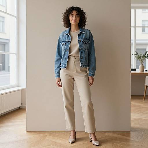 Minimalist Scandinavian Studio Portrait