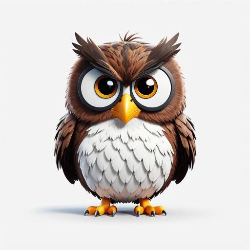 Cute Trendy Owl Character Design