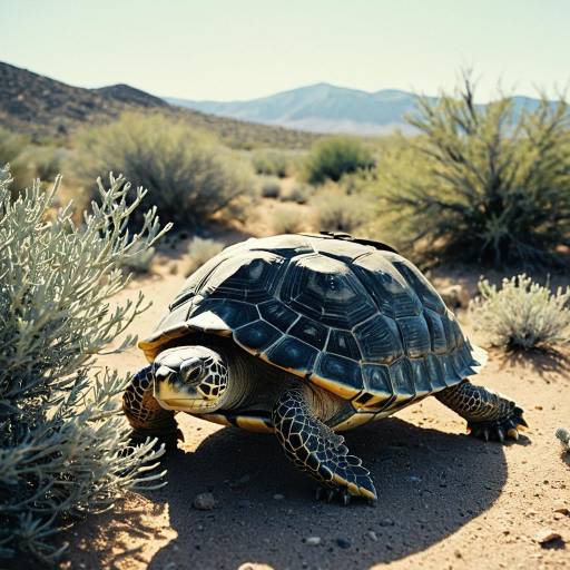 Serene Turtle Adventuring in the Desert Serene Turtle Adventuring in the Desert