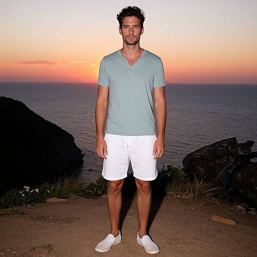 Relaxed Coastal Style at Sunset