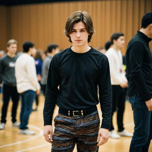 Young Man in Stylish Dance Outfit