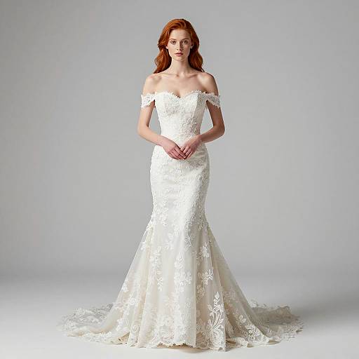 Elegant Little Mermaid Inspired Wedding Dress