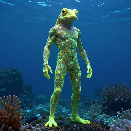 Fluorescent Amphibious Human Concept Art