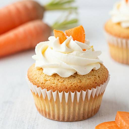 Carrot Cupcake Stock Photo