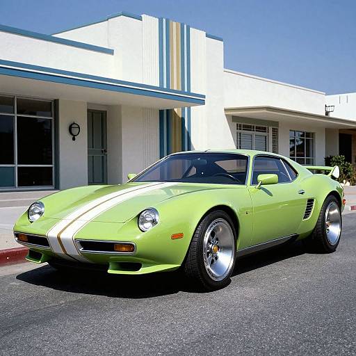 Futuristic Retro Car Concept Art