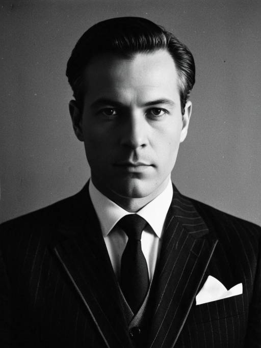 Cinematic Portrait of a Man in Suit