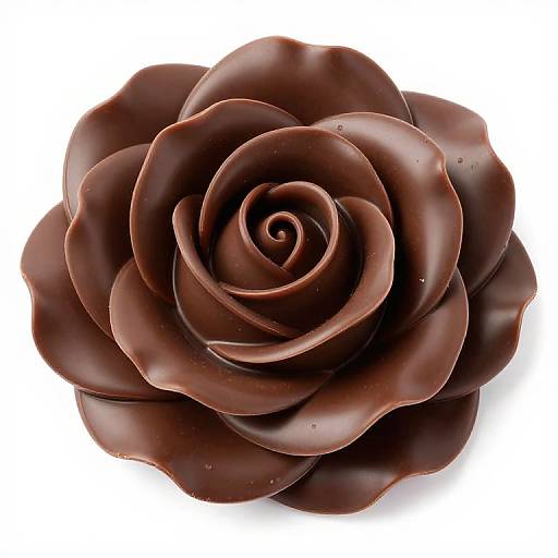 Chocolate Rose with Glossy Petals
