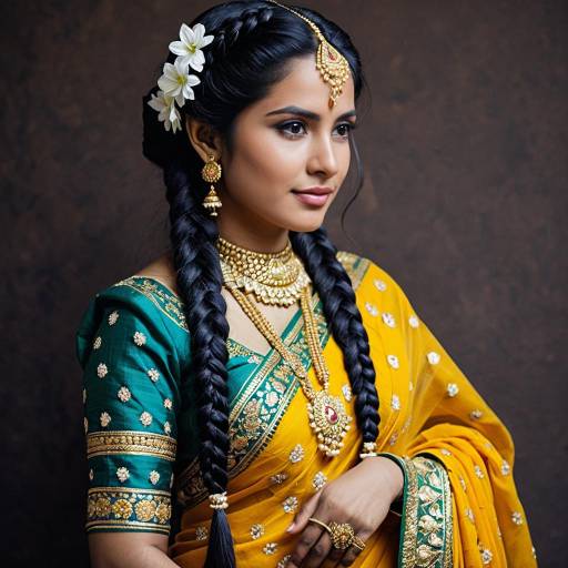 Vibrant Damodar Cosplay Saree Costume